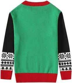 img 3 attached to 🎅 Christmas Boys' Clothing: SSLR Crewneck Reindeer Pullover Sweater