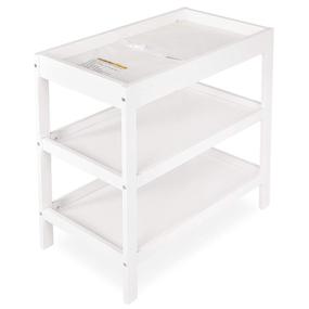 img 2 attached to 🛏️ Dream On Me Ridgefield Changing Table in White - 33.5x16x33.5 Inches (1-Pack)
