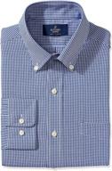 buttoned classic button collar non iron gingham men's clothing in shirts логотип