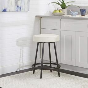 img 3 attached to Silverwood CPFB1760G 24 Metal Barstool Gunmetal