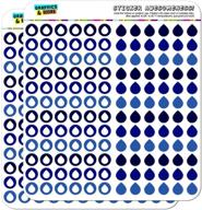 💧 blue opaque water droplet dot stickers for planner calendar, scrapbooking, and crafting logo