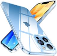 чехол torras crystal clear для iphone 13 pro 6,1 дюйма: тонкий, ударопрочный и не желтеющий, из силикона tpu. логотип