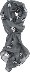 img 2 attached to Get Playful with Ted Jack Panda Whimsical Print Women's Scarves & Wraps