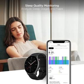 img 1 attached to Amazfit GTR 2e Smartwatch: Alexa, GPS, 90 Sports Modes, 24-Day Battery, Heart Rate Monitor, Waterproof - Black