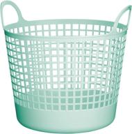 mint blue scb-1 scandinavia style round storage basket by like-it, dimensions: w16.14 x d14.57 x h14.76 logo