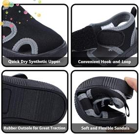 img 1 attached to Durable and Stylish: Tombik Toddler Summer Sandals Dinosaur Boys' Shoes for Outdoor Adventures