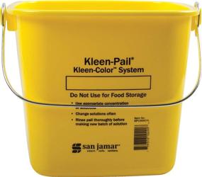 img 2 attached to San Jamar KP196KCYL Kleen-Pail 6 Quart Yellow Commercial Cleaning Bucket: Efficient and Reliable