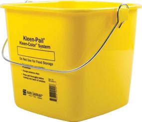 img 1 attached to San Jamar KP196KCYL Kleen-Pail 6 Quart Yellow Commercial Cleaning Bucket: Efficient and Reliable