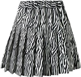 img 3 attached to 👗 Versatile Drawstring Pleated Skater Uniform for Girls' Clothing, Skirts & Skorts