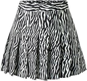 img 4 attached to 👗 Versatile Drawstring Pleated Skater Uniform for Girls' Clothing, Skirts & Skorts