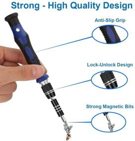 img 1 attached to 🔧 MMOBIEL 80 in 1 Professional Screwdriver Repair Tool Kit with 56 Bits for Electronic Devices, Complete with Folding Bag