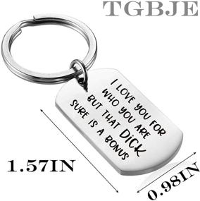 img 3 attached to Keychain for Boyfriend, Husband - TGBJE Bonus