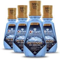 🌿 crest pro health intense mouthwash - cpc (cetylpyridinium chloride), clean mint - 16.8 fl oz (pack of 4) logo