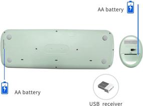 img 1 attached to Беспроводная клавиатура колоритная пишущая машинка для компьютера