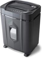 aurora 14-sheet crosscut paper/cd and credit card shredder with 5-gallon pullout basket and 10-minute continuous run time logo