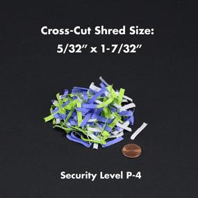 img 2 attached to Aurora 14-Sheet Crosscut Paper/CD and Credit Card Shredder with 5-Gallon Pullout Basket and 10-Minute Continuous Run Time