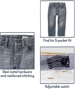 img 1 attached to 👖 OshKosh B'Gosh Boys' Straight Fit Denim Jeans