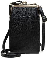 👜 women's leather crossbody wallet shoulder handbags & wallets for credit cards logo