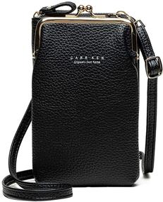 img 4 attached to 👜 Women's Leather Crossbody Wallet Shoulder Handbags & Wallets for Credit Cards