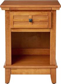 img 3 attached to 🏡 Charming Arts & Crafts Cottage Oak Night Stand - Home Styles