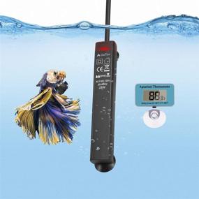 img 4 attached to DaToo 25W Mini Aquarium Heater: Submersible Betta Small Fish Tank Heater for 3-5 Gallon Tanks - 1 Year Warranty