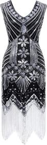 img 3 attached to 💃 Women's Sequin-Beaded Tassel Flapper Accessories, Clothing, and Dresses