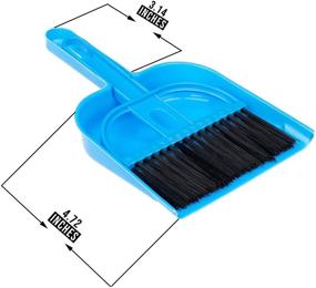 img 1 attached to 🧹 Convenient Broom and Dust Pan Set - Small Size (Pack of 2)