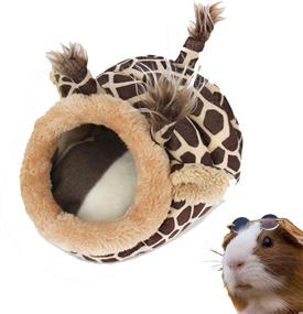 img 4 attached to 🐹 Washable Guinea Pig Bed - PULEIDI Small Animal Hideout for Guinea Pig, Chinchilla, Hamsters, Hedgehog - Cage Accessories