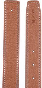 img 1 attached to Genuine Leather Replacement 👔 Strap Reversible Men's Belt Accessory