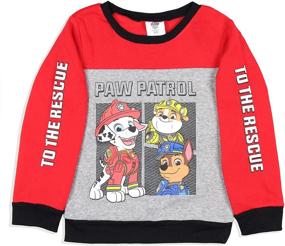 img 2 attached to 🐾 Adorable Paw Patrol Boys' Chase Rubble Marshall Pullover and Jogger 2 Piece Outfit Set - Perfect for Little Fans"