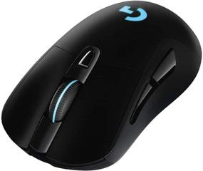 img 4 attached to 🖱️ Logitech G703 Lightspeed Wireless Gaming Mouse with Hero 16K Sensor and PowerPlay Compatibility, Lightsync RGB, Lightweight 95G+10G Optional, 100-16,000 DPI, Rubber Side Grips - Black