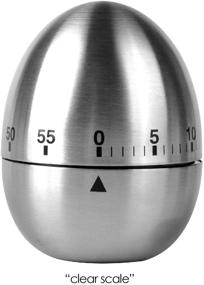 img 3 attached to ⏳ Jayron JR-WG015 Stainless Steel Mechanical Egg Kitchen Timer - 60 Minutes Count Down Timer for Cooking and Learning