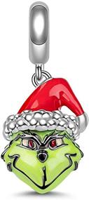 img 4 attached to Rudolph the Red Nose Reindeer Enamel Charm for Christmas Bracelets - 925 Sterling Silver Pendant Jewelry Beads - Ideal Gifts for Women, Girls, Bracelet and Necklace