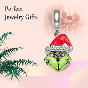 img 1 attached to Rudolph the Red Nose Reindeer Enamel Charm for Christmas Bracelets - 925 Sterling Silver Pendant Jewelry Beads - Ideal Gifts for Women, Girls, Bracelet and Necklace