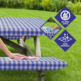 img 2 attached to 🍽️ Sorefy Tablecloth Checkered Flannel 3 Piece: Stylish and Durable Décor Essentials