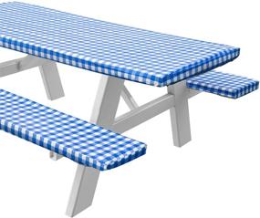 img 4 attached to 🍽️ Sorefy Tablecloth Checkered Flannel 3 Piece: Stylish and Durable Décor Essentials