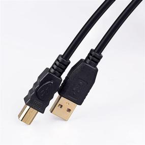 img 3 attached to 🖨️ Tanbin 40ft Printer Cable - High-Speed USB 2.0 Type A Male to Type B Male Cord for HP, Canon, Lexmark, Epson, Dell, Xerox, Samsung, and More