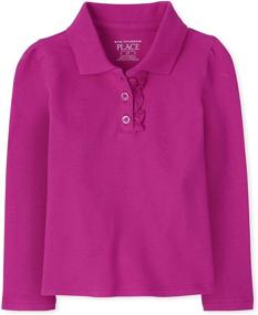 img 4 attached to 👚 Girls' Tops, Tees & Blouses from Childrens Place Toddler Uniform Sleeve