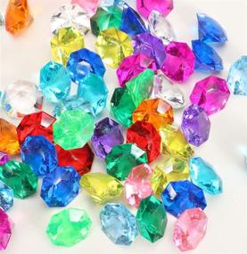img 3 attached to 💎 Liangfen 12-Pcs Assorted Pirate Gemstones - Acrylic Treasure Gems for Table Scatter, Vase Fillers, Events, Weddings, Arts & Crafts, Birthdays, Christmas Decorations, Favors