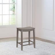 🪑 hillsdale fiddler backless counter stool in aged gray - elegant and versatile seating option логотип