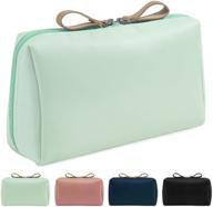 👜 maange small makeup bag: waterproof portable storage for traveling - mint green logo