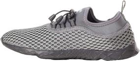 img 2 attached to Kenswalk Lightweight Walking Sneakers 007 081Deepgrey Men's Shoes for Athletic