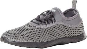 img 4 attached to Kenswalk Lightweight Walking Sneakers 007 081Deepgrey Men's Shoes for Athletic