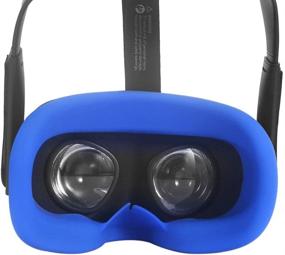 img 3 attached to Улучшите свой Oculus Quest 1 с помощью накладки для глаз VR Eye Silicone от MASiKEN - противопотное, стираемое и комфортное! (Синий)