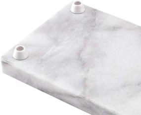 img 1 attached to Gray Marble Cheese Slicer with Steel Arm - 8” x 5” Serving Tray