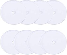 img 1 attached to 💎 Prevent Earring Sagging with Tegg Plastic Disc 200PCS 10mm Clear Comfort Pads for Earring Backs