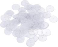 💎 prevent earring sagging with tegg plastic disc 200pcs 10mm clear comfort pads for earring backs logo