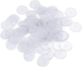 img 4 attached to 💎 Prevent Earring Sagging with Tegg Plastic Disc 200PCS 10mm Clear Comfort Pads for Earring Backs