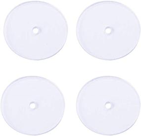 img 3 attached to 💎 Prevent Earring Sagging with Tegg Plastic Disc 200PCS 10mm Clear Comfort Pads for Earring Backs