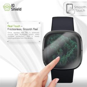 img 2 attached to Набор пленочных защитных экранов IQ Shield Clear Film (6 шт) для Fitbit Versa 3 / Fitbit Sense - защита от пузырьков.